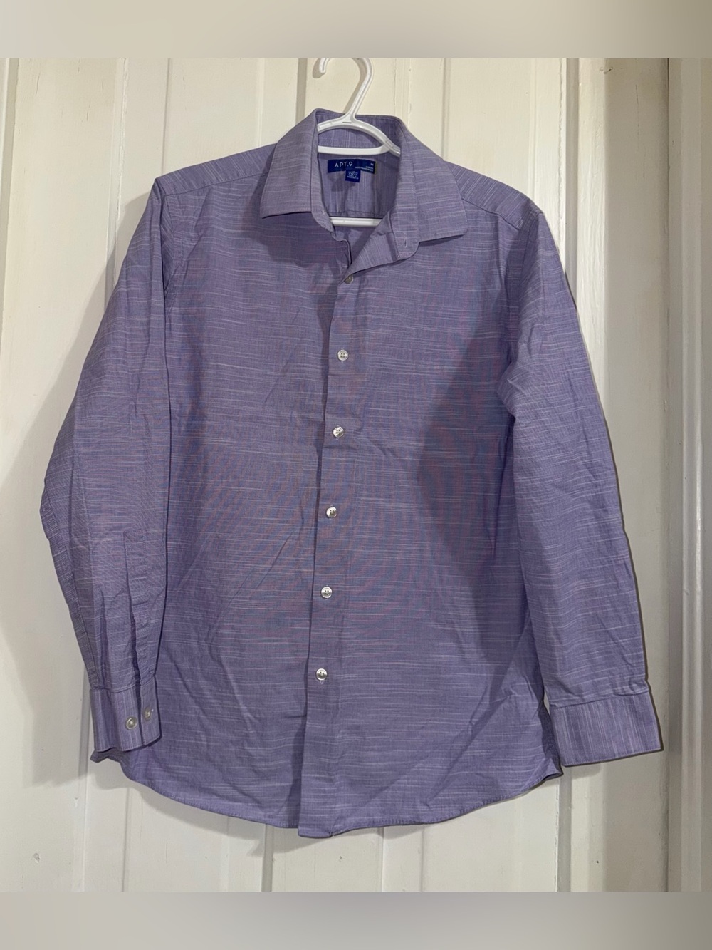Men's size medium shirt Apt. 9 Lavender Dress Shirt with Subtle Texture